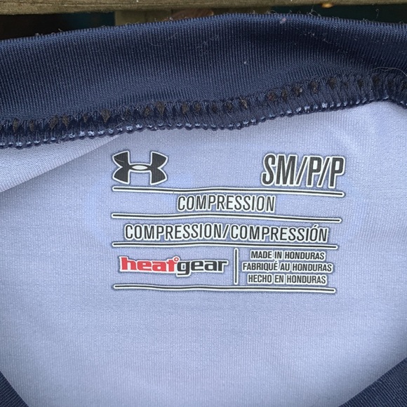 Under Armour Men's UA Beast Shark Compression Shirt, Midnight Navy - Picture 3 of 7